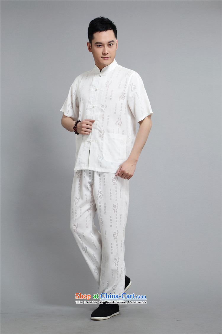 The elderly in the Europe of the Kyung-cotton linen short-sleeve kit Tang dynasty men casual shirts in large relaxd summer men exercise clothing beige XXXL/185 picture, prices, brand platters! The elections are supplied in the national character of distribution, so action, buy now enjoy more preferential! As soon as possible.