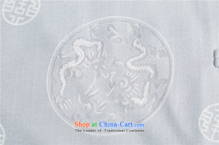 Beijing Summer Europe New Ma round dragon short-sleeve packaged in Tang Dynasty older men relaxd casual shirt cotton linen clothes XL/175 rice white picture, prices, brand platters! The elections are supplied in the national character of distribution, so action, buy now enjoy more preferential! As soon as possible.