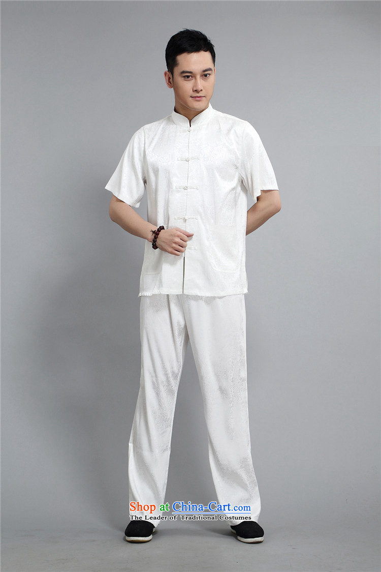 Beijing Summer in the new European older men short-sleeve kit Chinese Tai Chi services national costumes 4XL/190 gold prices, pictures, brand platters! The elections are supplied in the national character of distribution, so action, buy now enjoy more preferential! As soon as possible.