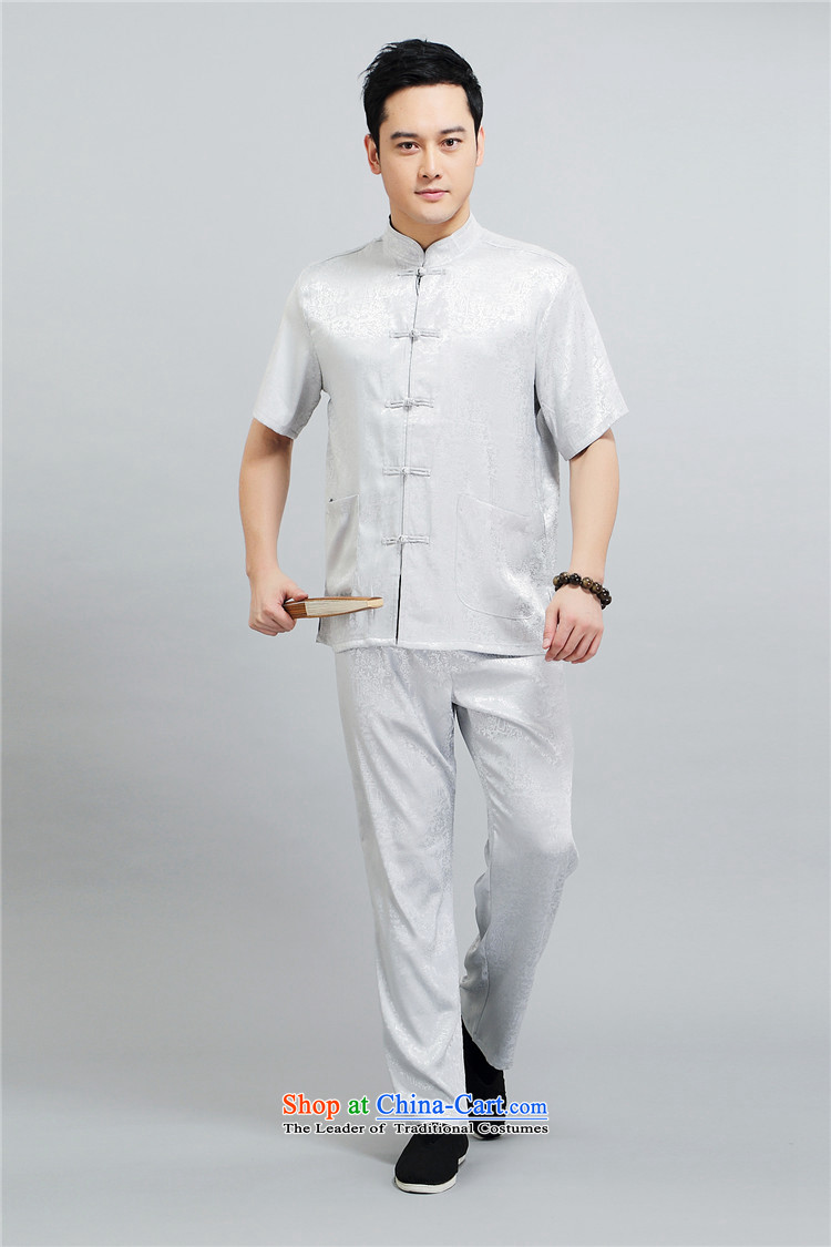 Beijing Summer in the new European older men short-sleeve kit Chinese Tai Chi services national costumes 4XL/190 gold prices, pictures, brand platters! The elections are supplied in the national character of distribution, so action, buy now enjoy more preferential! As soon as possible.