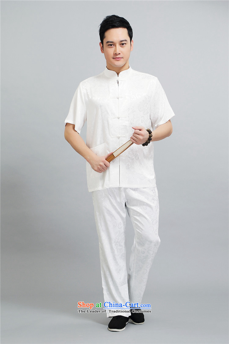 Beijing Summer Europe men short-sleeved Tang dynasty China wind kit dragon collar middle-aged men Kit Tang dynasty red 4XL/190 picture, prices, brand platters! The elections are supplied in the national character of distribution, so action, buy now enjoy more preferential! As soon as possible.