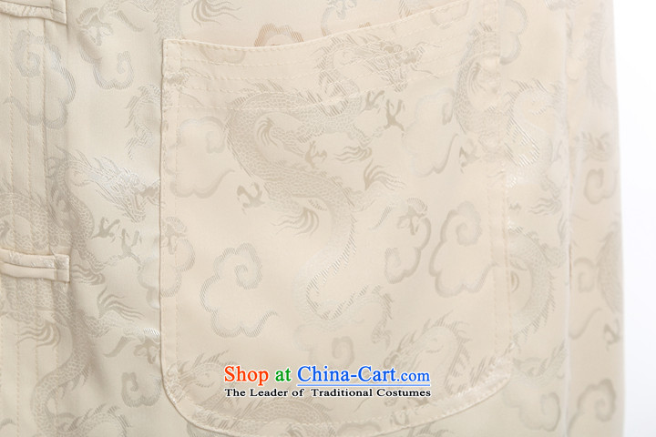 The new package Tang dynasty men's short-sleeved summer, Tang dynasty men short-sleeved silk auspicious figure advanced silk, Yunlong White 175 pictures, prices, brand platters! The elections are supplied in the national character of distribution, so action, buy now enjoy more preferential! As soon as possible.