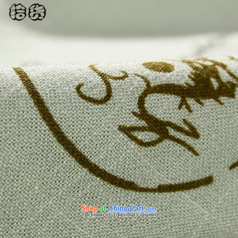 Hirlet Ephraim Tang Dynasty, 2015 Summer summer men in Tang Tang dynasty older men casual stylish PRC stamp short-sleeved shirt collar Tang dynasty beige 175 Yele Ephraim ILELIN () , , , shopping on the Internet