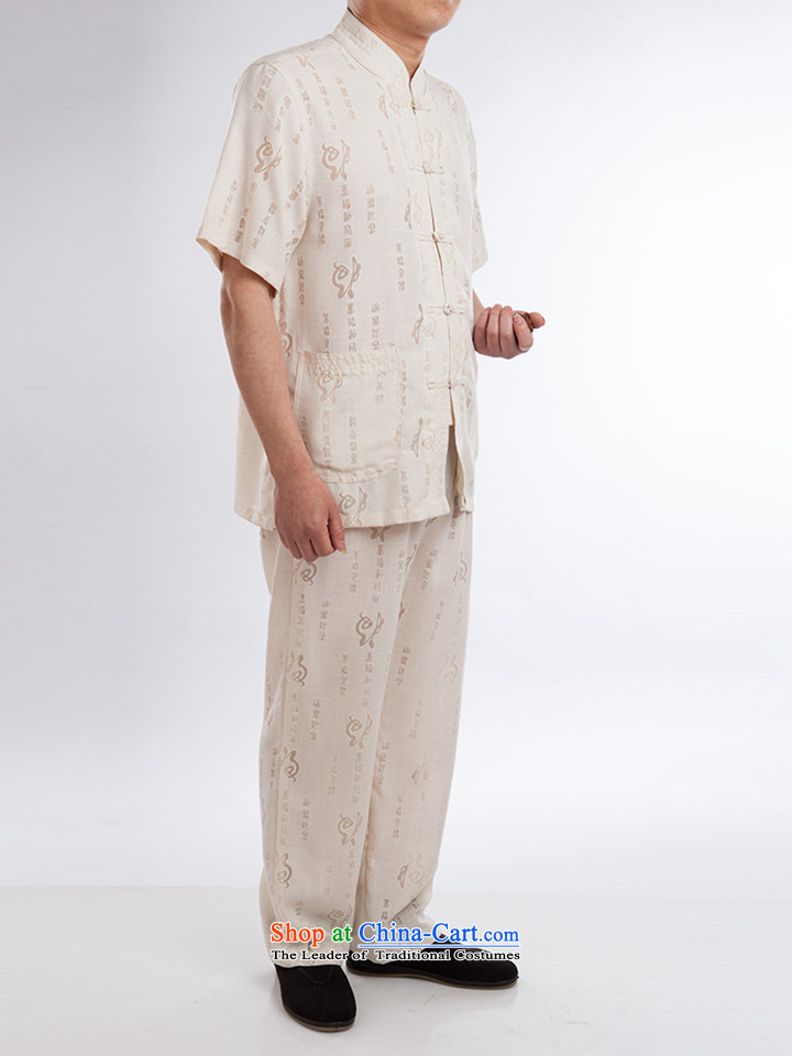Men Tang Dynasty Package summer cotton linen tunic men short-sleeved breathability and comfort casual set of 175 pictures, beige price, brand platters! The elections are supplied in the national character of distribution, so action, buy now enjoy more preferential! As soon as possible.