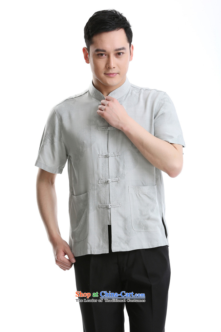 The new product China wind up charge-back collar Tang dynasty short-sleeved T-shirt, beige set of pure cotton 175 pictures, prices, brand platters! The elections are supplied in the national character of distribution, so action, buy now enjoy more preferential! As soon as possible.