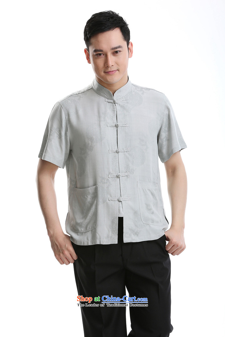 The new product China wind up charge-back collar Tang dynasty short-sleeved T-shirt, beige set of pure cotton 175 pictures, prices, brand platters! The elections are supplied in the national character of distribution, so action, buy now enjoy more preferential! As soon as possible.