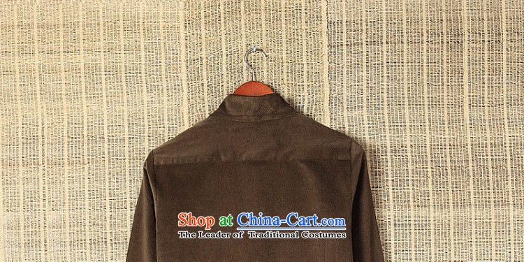 Dan Jie Shi long-sleeved shirt leisure200,2 male and Tang dynasty retro fitted China wind up fall arrest shirt Fall/Winter Collections of pickled green L picture, prices, brand platters! The elections are supplied in the national character of distribution, so action, buy now enjoy more preferential! As soon as possible.