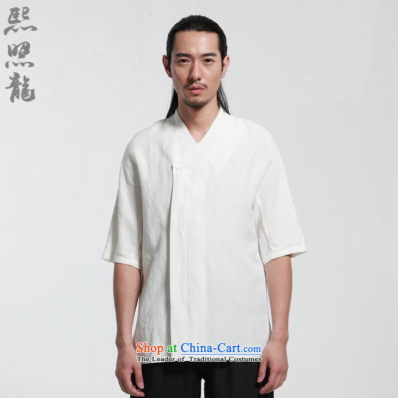 Hee-Snapshot Lung-XZAOLONG/ service men in Loose Cuff) for improved Han-Chinese clothing Tea Service Rust Red XL, Hee-snapshot (XZAOLONG lung) , , , shopping on the Internet