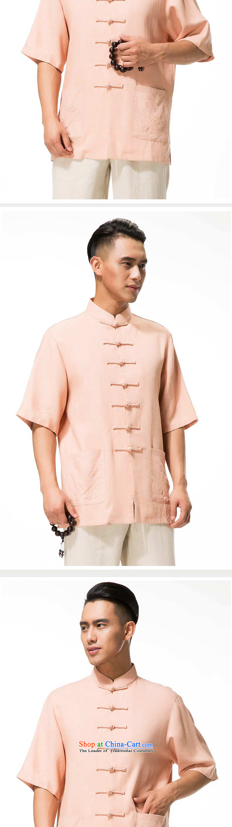 The new line of Bosnia and thre men solid color cotton linen short-sleeved middle-aged Tang dynasty China wind short-sleeved T-shirt collar disc is older short-sleeved Tang Dynasty Leisure Comfort rose red XXL/185 picture, prices, brand platters! The elections are supplied in the national character of distribution, so action, buy now enjoy more preferential! As soon as possible.