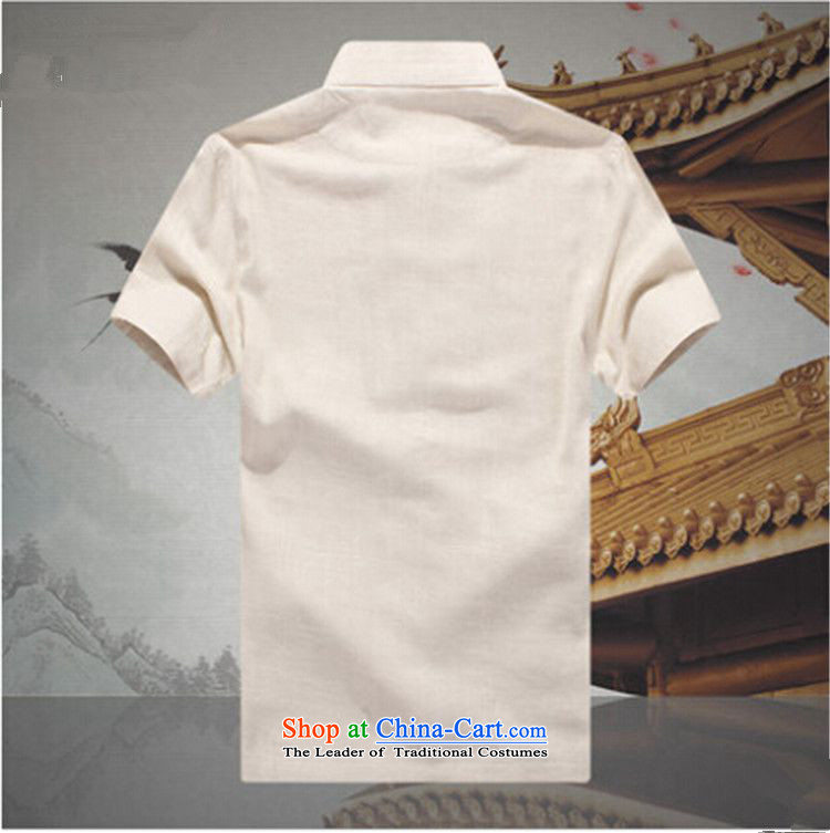 The name of the 2015 summer of the OSCE, men China wind leisure suite Tang dynasty men linen short-sleeved elderly father replace linen tunic summer beige M picture, prices, brand platters! The elections are supplied in the national character of distribution, so action, buy now enjoy more preferential! As soon as possible.
