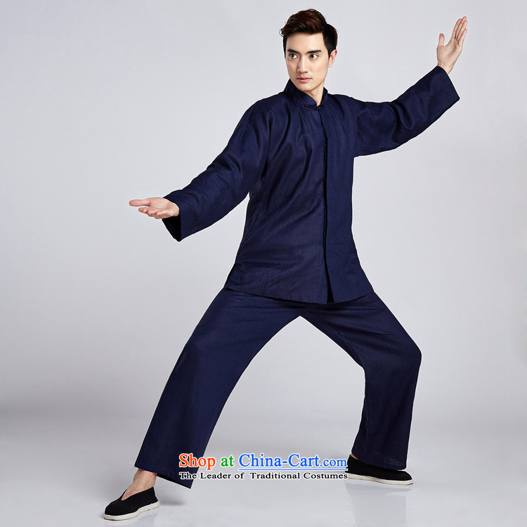 In accordance with the fuser trendy new) Older Men's Mock-Neck Classic Tray Tie long-sleeved shirt + casual pants Tang Dynasty Package wns/2516# -5# 3XL kung fu clothing picture, prices, brand platters! The elections are supplied in the national character of distribution, so action, buy now enjoy more preferential! As soon as possible.