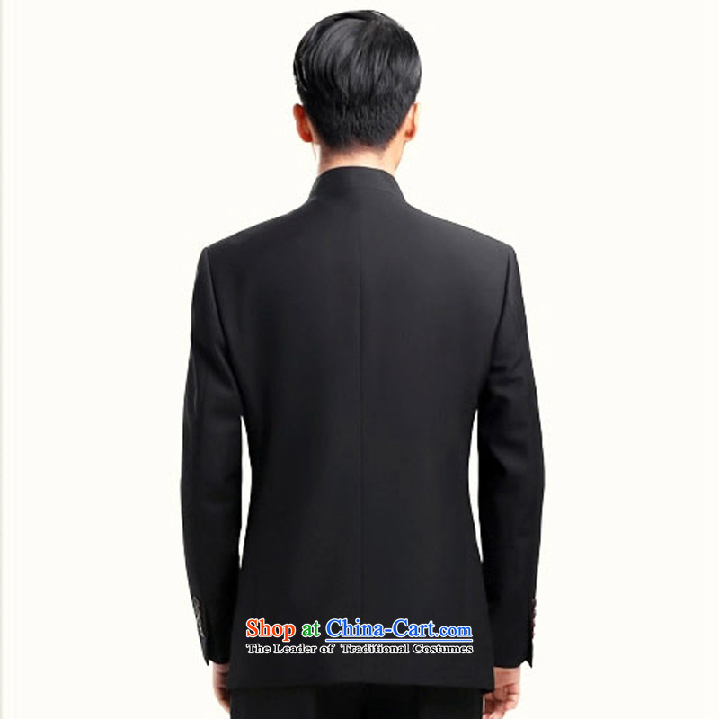 With a Chinese Chinese tunic Chinese collar suits young Korean men who work with uniform attire dress pure black 175-74, property of an Arabic (wuyouwuyu) , , , shopping on the Internet