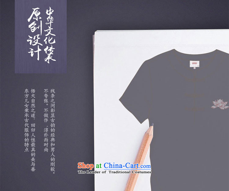 The sons and daughters of the oriental China wind men improved Tang Dynasty Short-Sleeve Mock-Neck Summer Chinese national dress Sau San disk detained lilac L picture, prices, brand platters! The elections are supplied in the national character of distribution, so action, buy now enjoy more preferential! As soon as possible.
