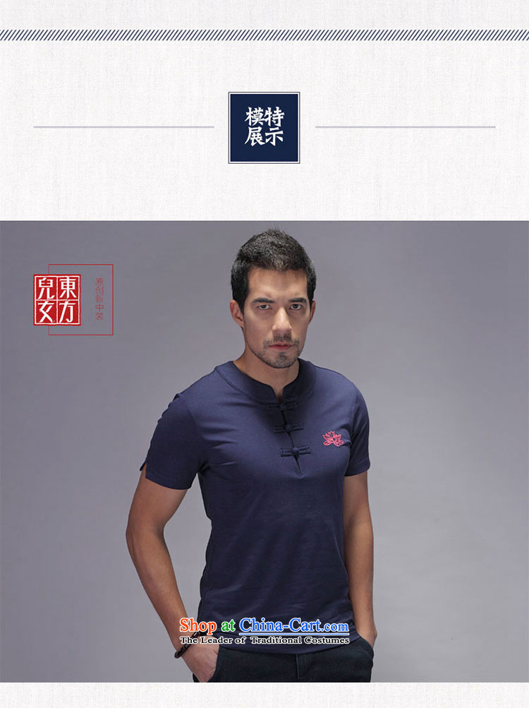 The sons and daughters of the oriental China wind men improved Tang Dynasty Short-Sleeve Mock-Neck Summer Chinese national dress Sau San disk detained lilac L picture, prices, brand platters! The elections are supplied in the national character of distribution, so action, buy now enjoy more preferential! As soon as possible.