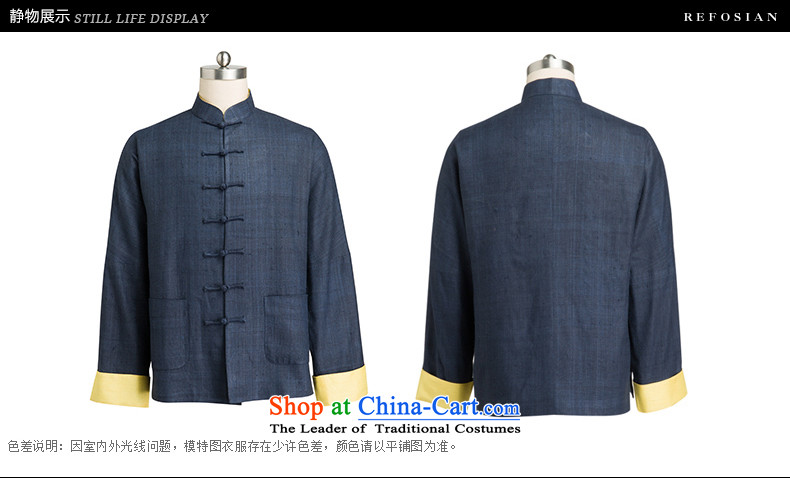 Therefore let Li Rui Silk Tang blouses 2015 New Men Chinese silk shirt retro style wind dark blue XXL picture, prices, brand platters! The elections are supplied in the national character of distribution, so action, buy now enjoy more preferential! As soon as possible.