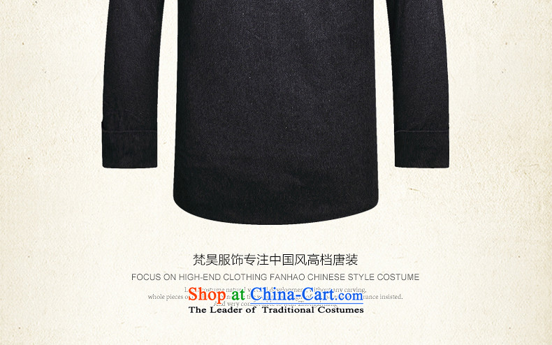 The autumn 2015 New Men Tang jackets Chinese collar long-sleeved manually Tang dynasty W869 snap- carbon XL Photo, prices, brand platters! The elections are supplied in the national character of distribution, so action, buy now enjoy more preferential! As soon as possible.