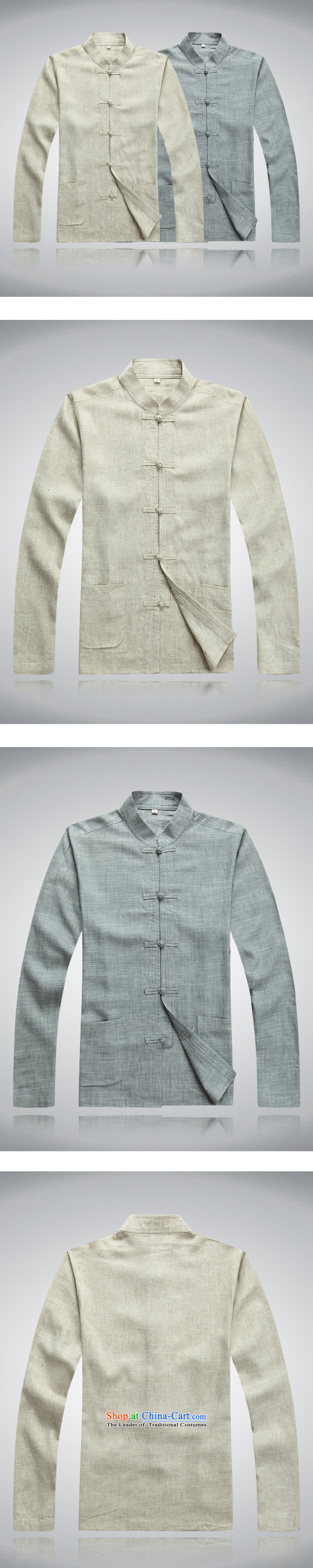 The Mai-Mai multi-spring and summer new linen men Tang Dynasty Large male long-sleeved kit old folk weave of older persons in the Chinese shirt father installed China wind up charge-Cheong Wa gray suit Pants Shirts XL/180 picture, prices, brand platters! The elections are supplied in the national character of distribution, so action, buy now enjoy more preferential! As soon as possible.