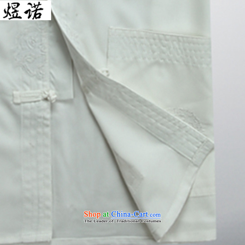Familiar with the new Man Tang Dynasty Package for long-sleeved elderly Chinese tunic spring and summer load Han-jacket with larger ethnic Grandpa Han-Father's Day 2048 S/165, white T-shirt, , , , to familiarize shopping on the Internet