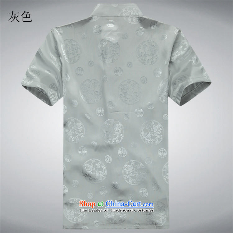 Kanaguri mouse summer men Tang Dynasty Package and short-sleeved China wind men manually disc detained Chinese shirt national dress shirt with grandpapa summer collection blue T-shirt XL/180 picture, prices, brand platters! The elections are supplied in the national character of distribution, so action, buy now enjoy more preferential! As soon as possible.