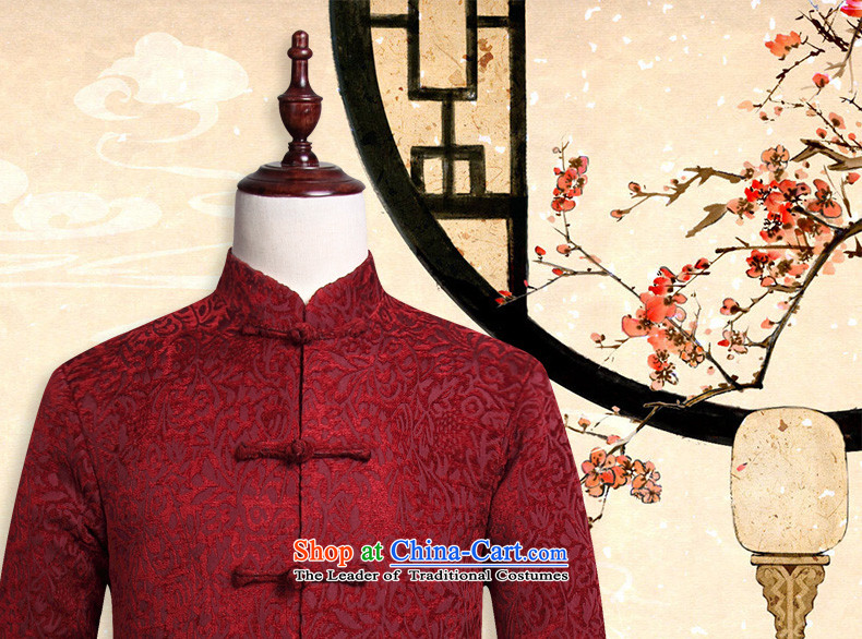 Van Gogh's autumn and winter new Tang Dynasty Chinese long-sleeve sweater and a mock-neck disc detained men's manual Tang dynasty W816 wine red 2XL Photo, prices, brand platters! The elections are supplied in the national character of distribution, so action, buy now enjoy more preferential! As soon as possible.