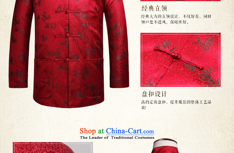 Van Gogh's 2015 new autumn and winter in Tang Dynasty older too shou birthday Chinese Tang dynasty collar W853 RED XL Photo, prices, brand platters! The elections are supplied in the national character of distribution, so action, buy now enjoy more preferential! As soon as possible.