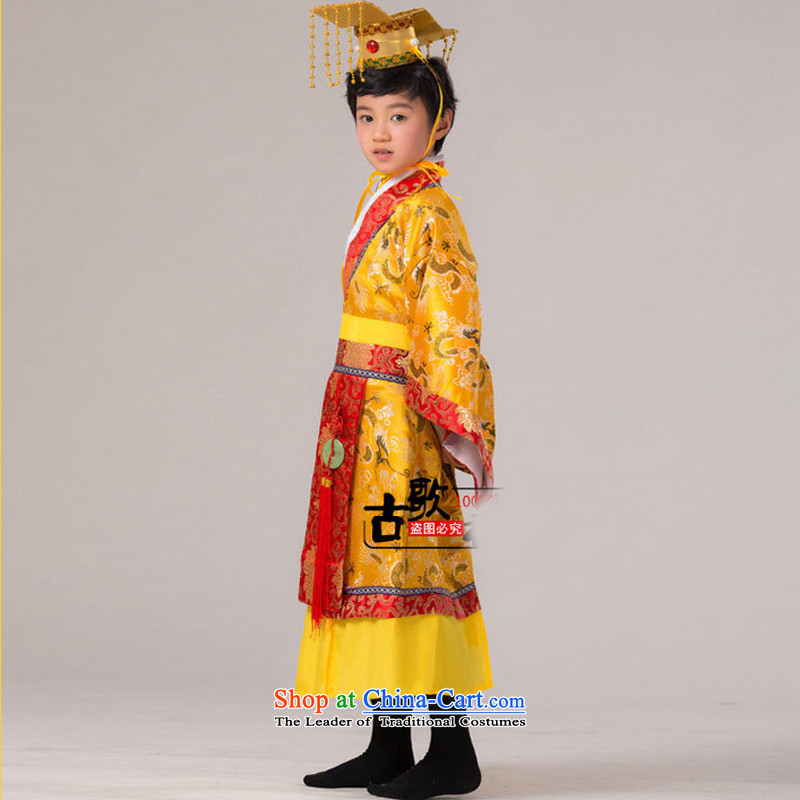 The Syrian children ancient time Boys show up to Tang dynasty Han-chin Han-king of the Tang dynasty costumes and photography COS Prince Edward Prince Edward Tang Dynasty Halloween 120-130 time Syrian shopping on the Internet has been pressed.