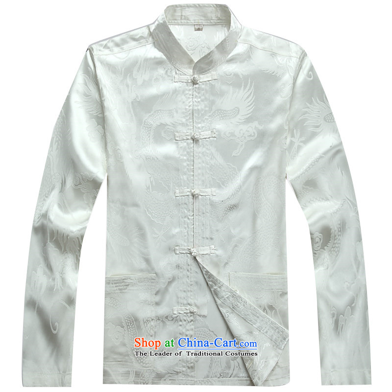 Kanaguri mouse in older Tang Dynasty Package long-sleeved middle-aged men summer Tang Dynasty Package in his father's older White Kit聽XXL, kanaguri mouse (JINLISHU) , , , shopping on the Internet