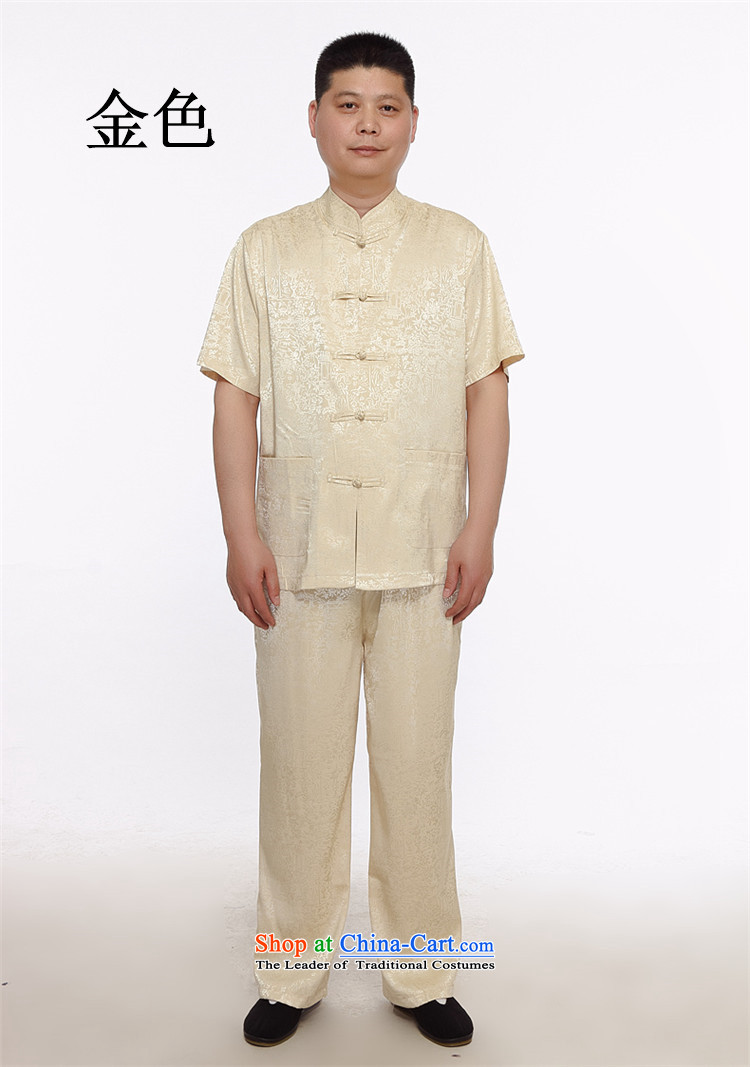 Kanaguri Mouse  2015 men's Tang Dynasty Package summer, China wind up thin snap in older men short-sleeved Tang Dynasty Package and blue XXXL picture, prices, brand platters! The elections are supplied in the national character of distribution, so action, buy now enjoy more preferential! As soon as possible.