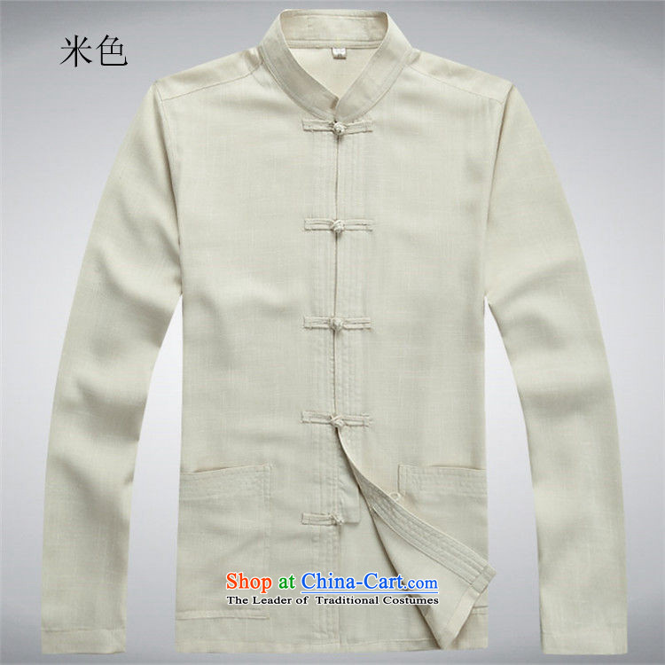 Kanaguri Mouse Suite Tang dynasty in long-sleeved older men middle-aged men Tang dynasty, relaxd light summer leisure China wind load grandfather replacing white father kit M picture, prices, brand platters! The elections are supplied in the national character of distribution, so action, buy now enjoy more preferential! As soon as possible.