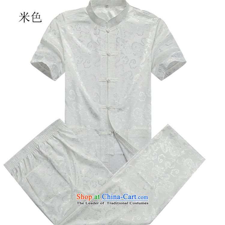Beijing Europe 2015 men Tang dynasty short-sleeved T-shirt, older men summer uniforms Tang Tang dynasty short-sleeved shirt and half sleeve gray xl cyan kit M picture, prices, brand platters! The elections are supplied in the national character of distribution, so action, buy now enjoy more preferential! As soon as possible.