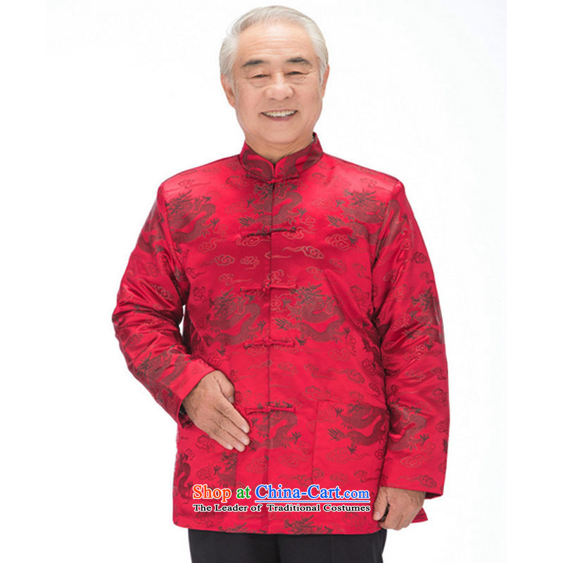 In line for autumn and winter by men and women cloud clip cotton dragon and the Tang dynasty mom and dad golden marriage in older couples with coat DY0876  XXXL, wine red-line (youthinking cloud) , , , shopping on the Internet