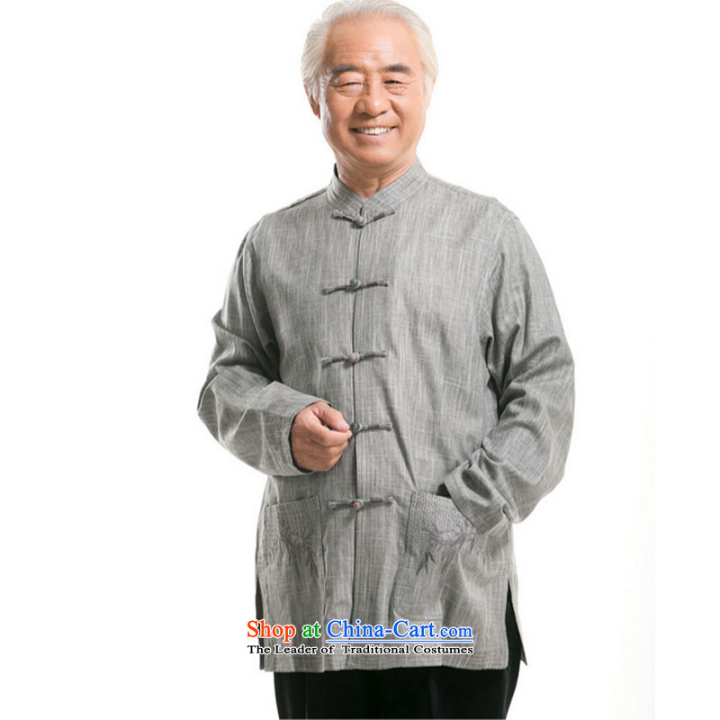 Line-in the cloud of older men father l father Tang jackets national services middle-aged Chinese men fall inside DY0792-1 Light Gray Line-XL, Cloud (youthinking) , , , shopping on the Internet
