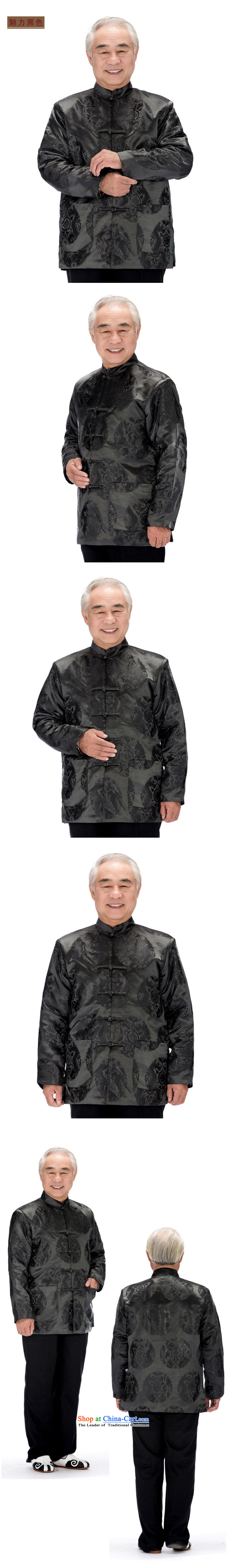In line with long-sleeve sweater cloud Tang Chinese Double Dragon sheikhs tray clip cotton coat in the autumn and winter coats elderly men loaded DY0758 GRAY M picture, prices, brand platters! The elections are supplied in the national character of distribution, so action, buy now enjoy more preferential! As soon as possible.