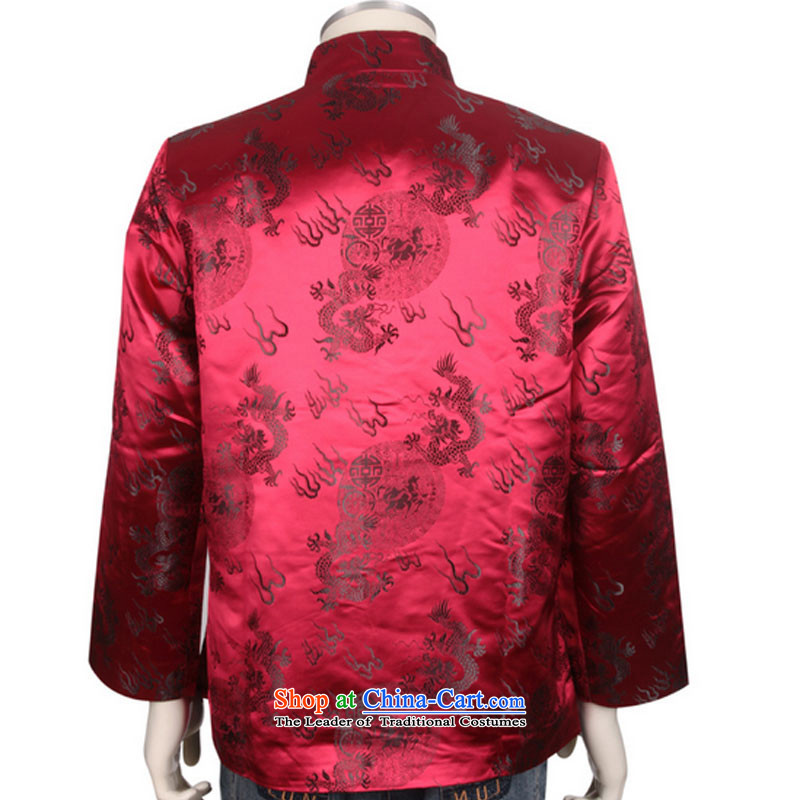 Line-in the cloud of older style Tang blouses men's winter coats cotton Tang dynasty China DY0708  XXL, red-service line (youthinking cloud) , , , shopping on the Internet