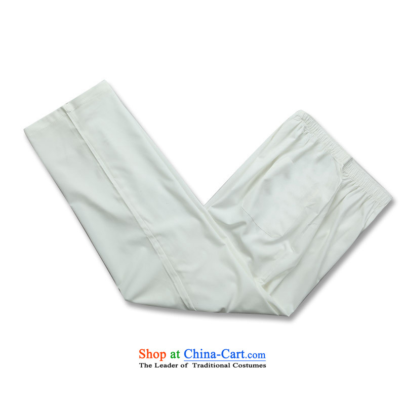 Beijing Europe Tang dynasty male kit summer short-sleeved Tang Dynasty Package for older men's father boxed packaged M/170, White (Beijing) has been pressed. OOH JOE shopping on the Internet