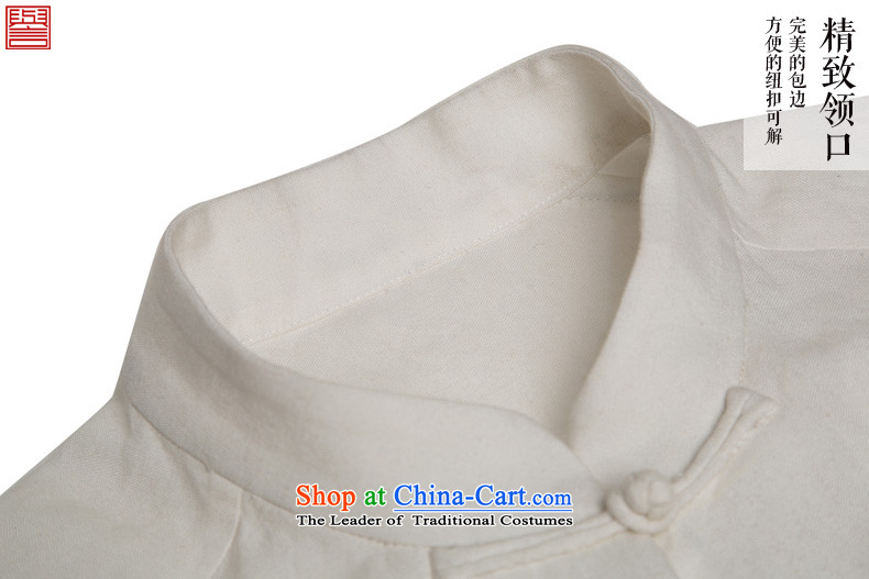 Renowned Tang replacing men China wind spring long-sleeved ethnic Chinese collar new Chinese tunic tray clip Han-men and white picture, prices, 3XL brand platters! The elections are supplied in the national character of distribution, so action, buy now enjoy more preferential! As soon as possible.