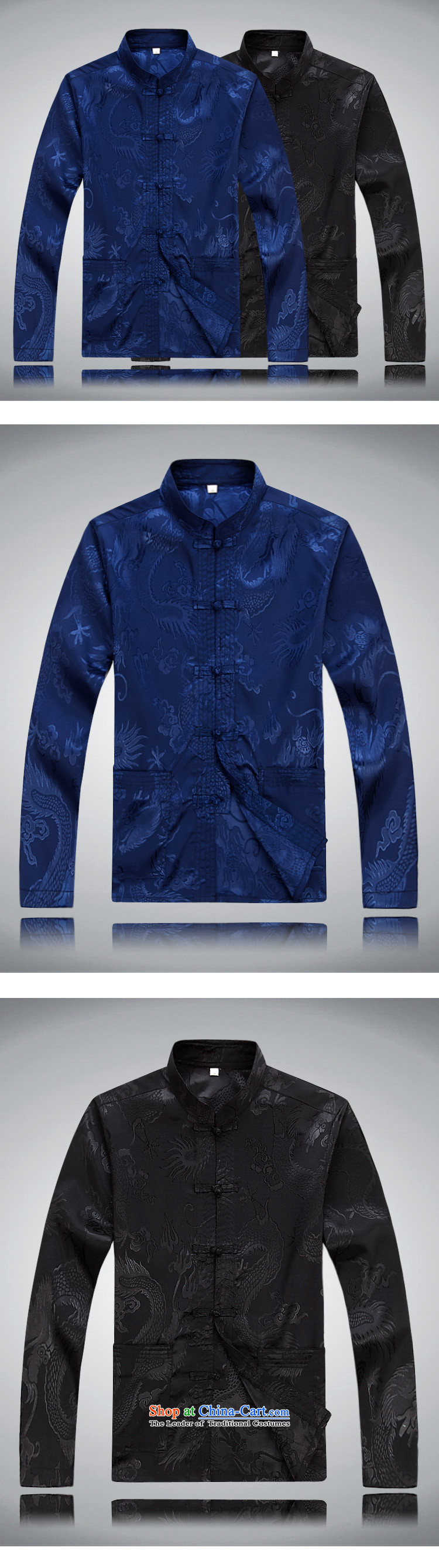 Top Luxury Tang dynasty long-sleeved men in spring and autumn 2015 men's jackets jacket ethnic disc is older Tang blouses father jacket men Tang Dynasty Package XXL/185 white picture, prices, brand platters! The elections are supplied in the national character of distribution, so action, buy now enjoy more preferential! As soon as possible.