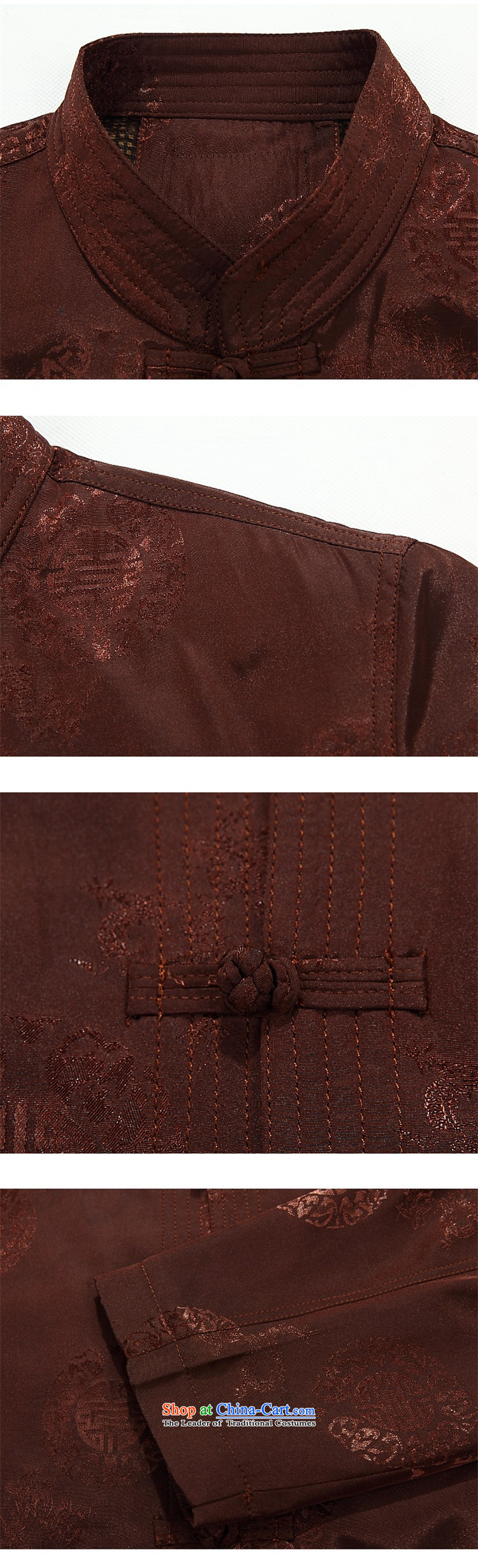 Top Luxury male jacket of older persons in the autumn replacing Tang Dynasty Men long-sleeved birthday too Shou Chinese dress jacket for the elderly men relaxd Tang blouses red jacket and coffee-colored, photo, prices, L/175 brand platters! The elections are supplied in the national character of distribution, so action, buy now enjoy more preferential! As soon as possible.