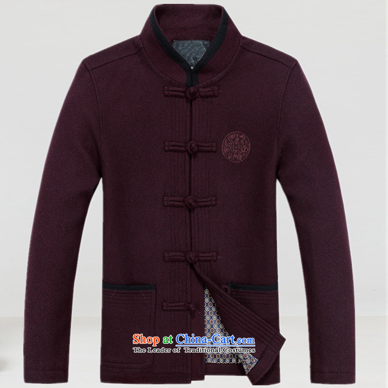 The Mai-Mai multi-   year 2015 new old Beijing men in Tang Dynasty older Chinese autumn and winter jacket, larger T-shirt leisure father men BOURDEAUX M/170 picture, prices, brand platters! The elections are supplied in the national character of distribution, so action, buy now enjoy more preferential! As soon as possible.