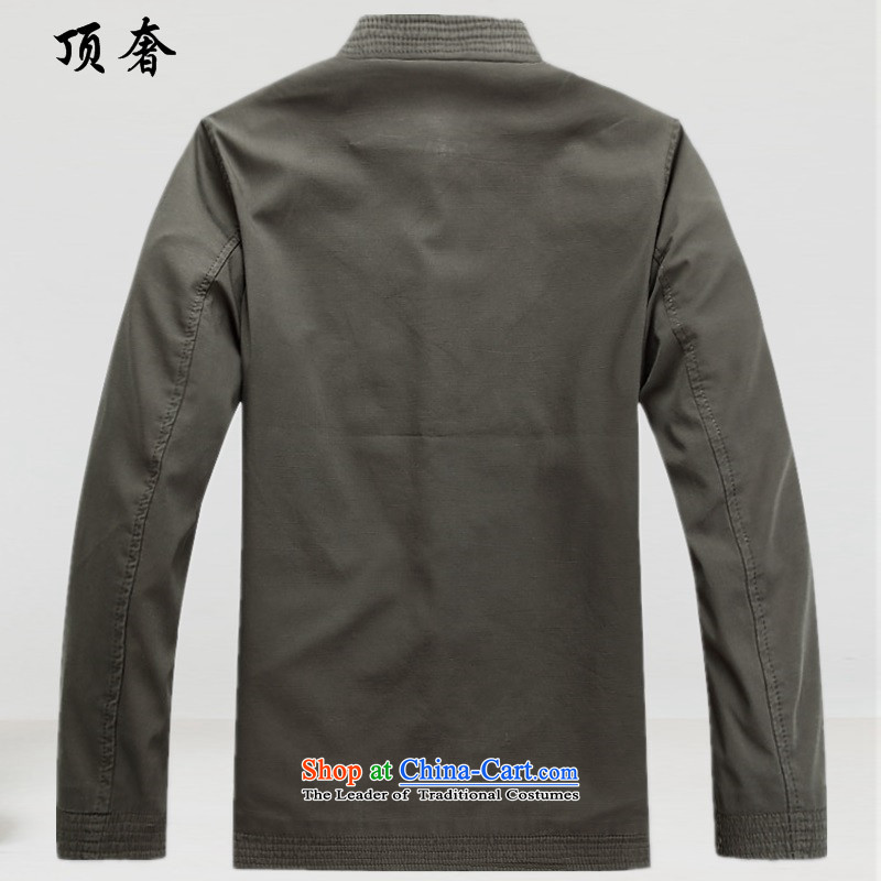 Top luxury, in spring and autumn older Tang Blouses China wind Cotton Men Tang Dynasty Chinese ancient male long-sleeved sweater Han-Male dress uniform ball-Menswear jacket M/170, carbon top luxury shopping on the Internet has been pressed.