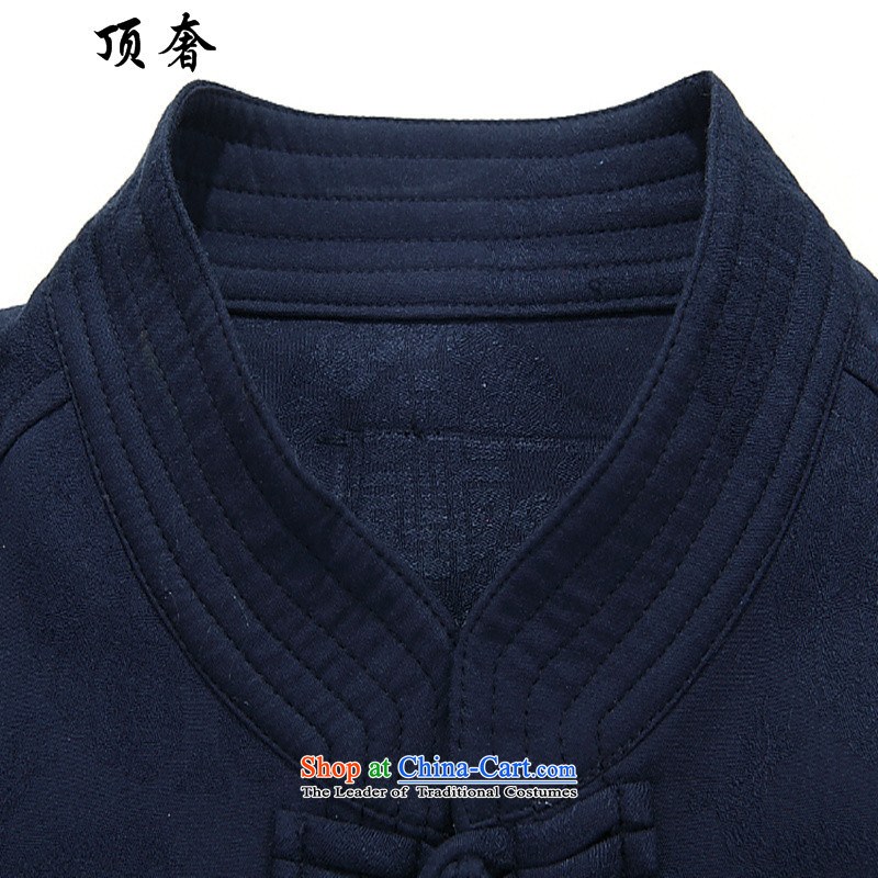 Top Luxury  2015 from hot men Tang Dynasty Package for older new autumn and winter long-sleeved blue easy China wind Taegeuk jogging ethnic Han-Tang dynasty 8801, grandpa blue packaged M/170, top luxury shopping on the Internet has been pressed.