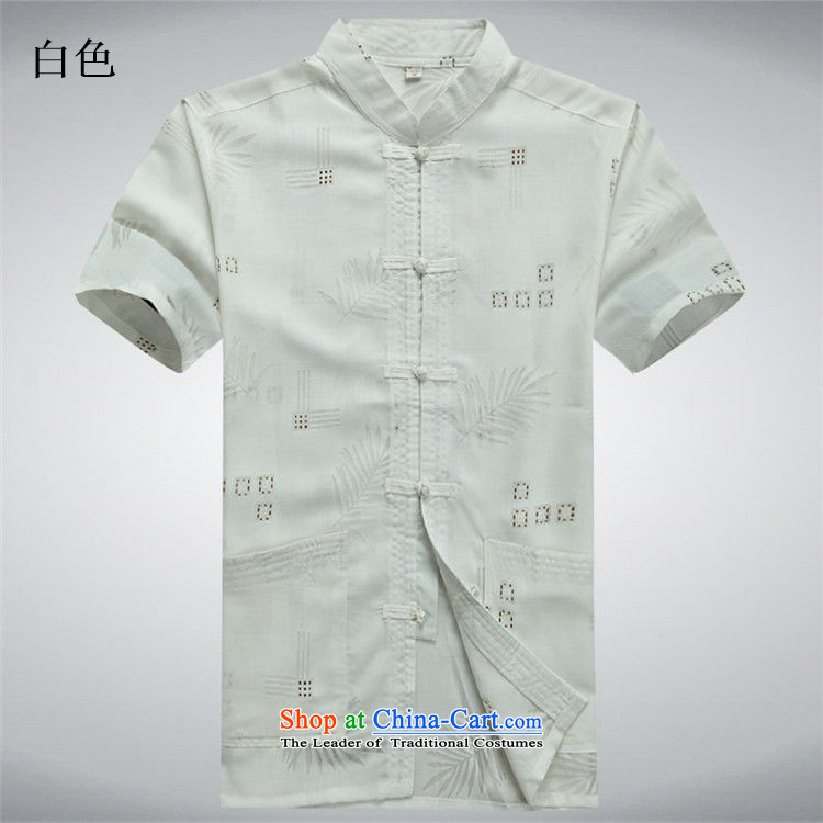 Beijing OSCE summer new products new China wind cool breathability wicking short-sleeved Tang dynasty men Tang Services white shirt XL/180 picture, prices, brand platters! The elections are supplied in the national character of distribution, so action, buy now enjoy more preferential! As soon as possible.