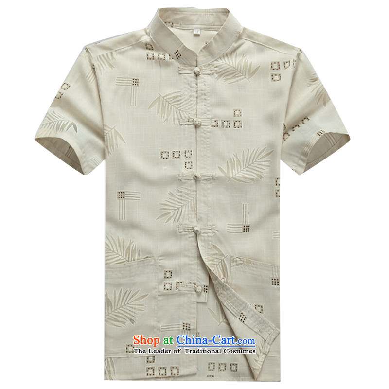 Beijing OSCE summer new products new China wind cool breathability wicking short-sleeved Tang dynasty men serving shirt white XL/180, TANG JING (JOE OOH) , , , shopping on the Internet