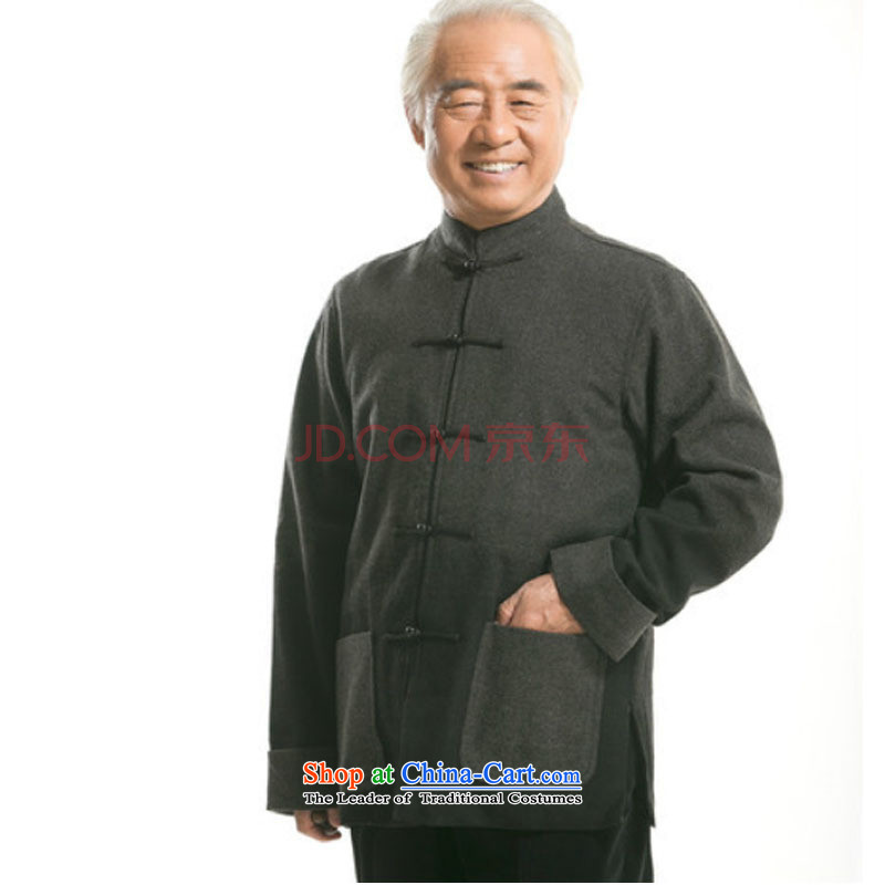 In line for autumn and winter cloud new product in older men improved national father grandfather Tang dynasty and the spell checker shirt DY0735 color gray line-XL, Cloud (youthinking) , , , shopping on the Internet