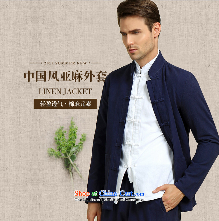The Ocean 2015 Autumn Load Shuai New Men Tang China Wind Jacket Sau San Men long sleeved shirt Simple Chinese shirt navy blue long-sleeved (single) 41/175 picture, prices, brand platters! The elections are supplied in the national character of distribution, so action, buy now enjoy more preferential! As soon as possible.