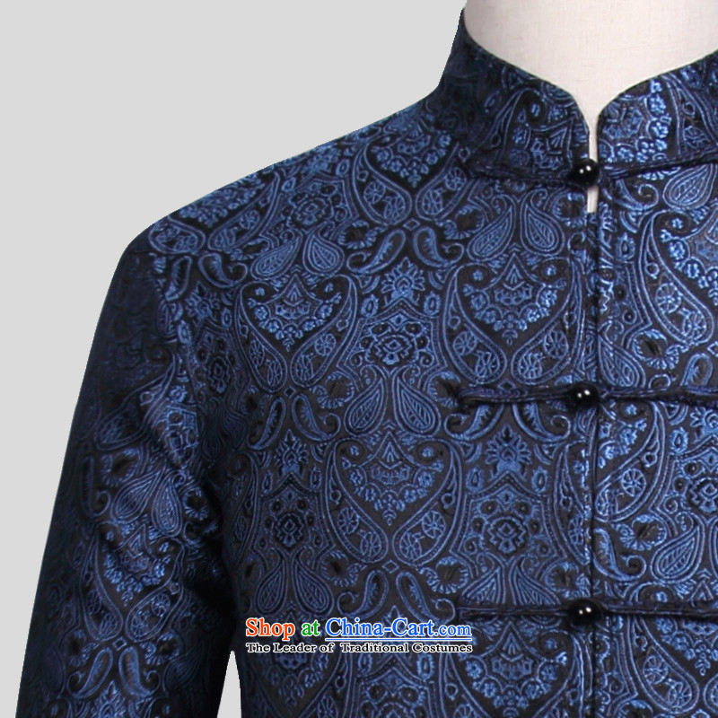 Van Gogh's new products and the fall of the Tang dynasty China wind retro-clip large older W827 Tang dynasty blue 4XL, Van Gogh's shopping on the Internet has been pressed.