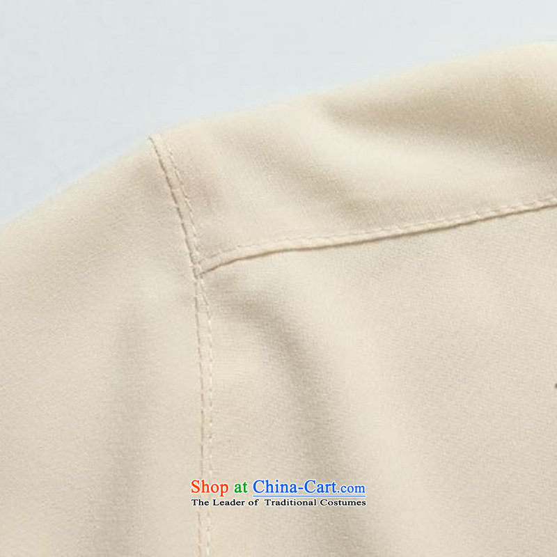 Beijing Summer Europe new summer men Tang dynasty China wind shirt shirt Short-Sleeve Mock-Neck Shirt White Kit S/165, Putin (JOE OOH) , , , shopping on the Internet