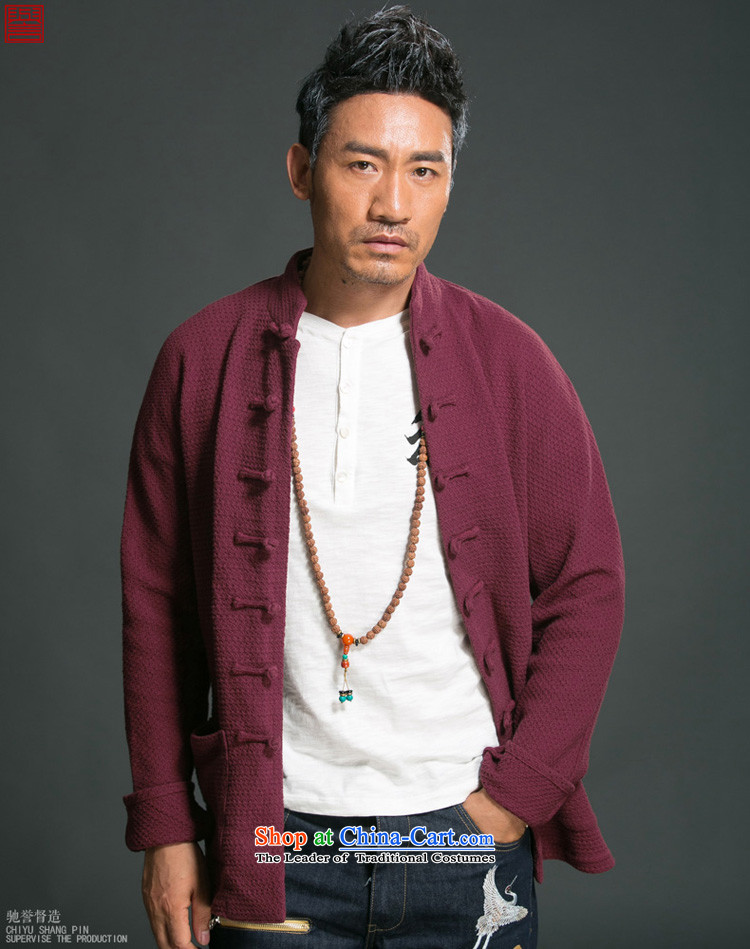 Renowned spring and autumn 2015 China wind men loose collar stylish long-sleeved sweater XL improved Tang dynasty male hand-Disk Traditional Clothing Clip Chinese Yi Blue 4XL Photo, prices, brand platters! The elections are supplied in the national character of distribution, so action, buy now enjoy more preferential! As soon as possible.