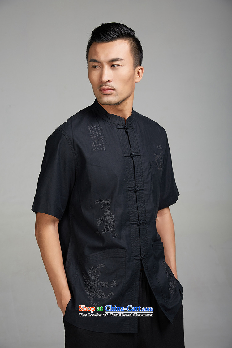 De-tiger fudo 2015 Summer New Men Tang dynasty short-sleeved ethnic Chinese clothing unreasonable pattern God Tiger L picture, prices, brand platters! The elections are supplied in the national character of distribution, so action, buy now enjoy more preferential! As soon as possible.