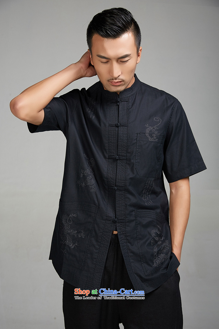 De-tiger fudo 2015 Summer New Men Tang dynasty short-sleeved ethnic Chinese clothing unreasonable pattern God Tiger L picture, prices, brand platters! The elections are supplied in the national character of distribution, so action, buy now enjoy more preferential! As soon as possible.